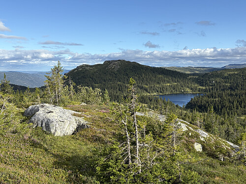 Høgelinatten sett fra stien opp mot Syningen