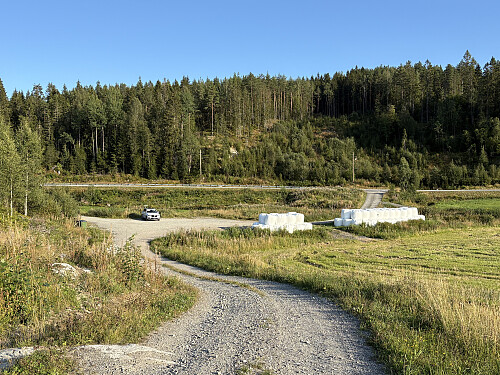 Parkeringsplassen ved Myrer