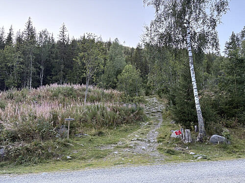 Utgangspunkt fra p-plassen