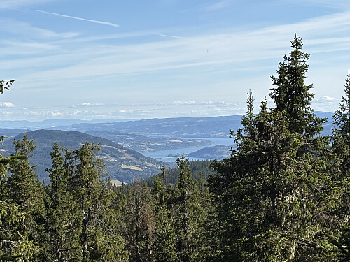 Utsiktspunkt like nedenfor toppen