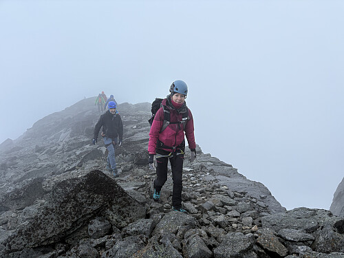På vei opp mot Falketind