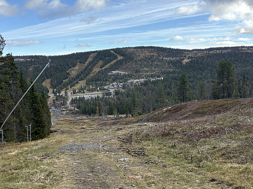 På vei oppover alpinbakken