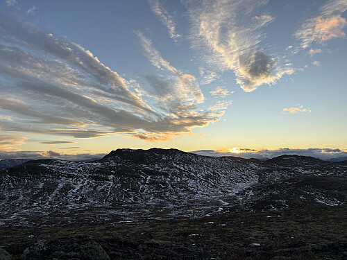 Solnedgang bak Ruten