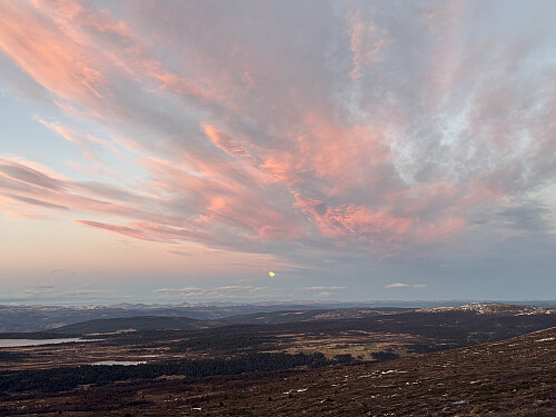 Flotte farger på vei ned igjen mot bilen