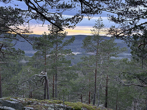 Litt utsikt vestover fra Tiurkollen