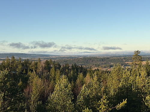 Fra utsiktspunktet som er merket av på PB-kartet