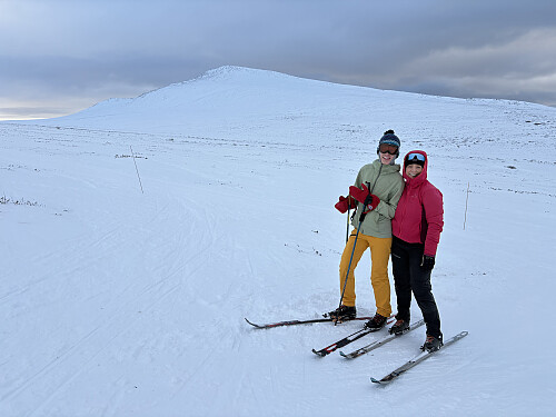Pause på Merrasletta. Formokampen i bakgrunnen