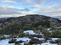 Tilbake mot Hagaknuten fra oppstigningen til Eikelifjellet