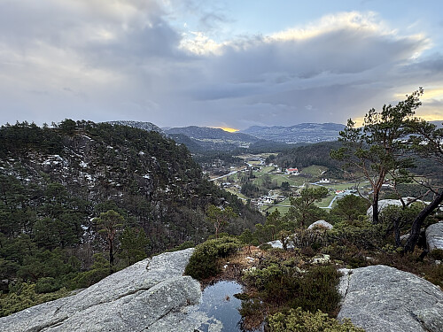 Utsikt vestover fra Kattaborga nord
