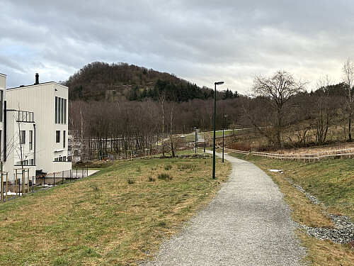 Jåttånuten sett fra det nye byggefeltet like ved