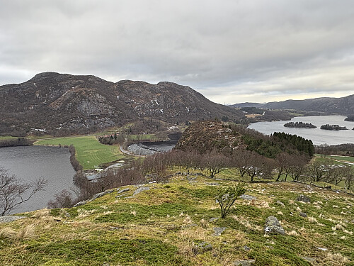 Utsikt nordover fra turen opp mot toppen