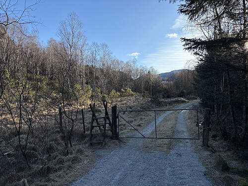 Traktorveien sør for toppen
