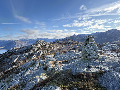 Tilbake mot hovedtoppen fra det nordligste toppunktet