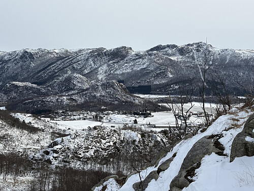 På vei opp til Tverrlinuten