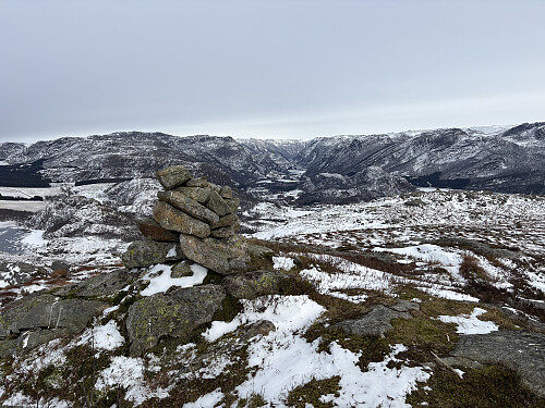 Håfjellet i Gjesdal. Oltedal ses i bakgrunnen