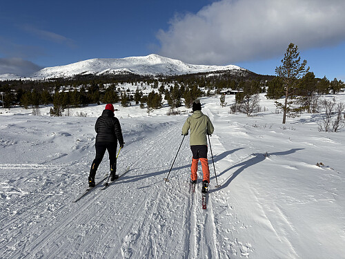 På vei mot Putten seter. Karihaugen i bakgrunnen