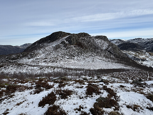 Hatlenuten sett fra oppstigningen til Oddefjellet