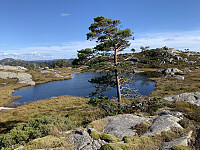 Fin hei med en av toppene til høyre.