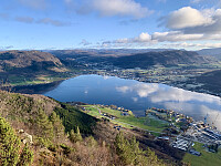 Utsikt østover mot Ølen.
