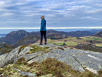 Toppen med Oaland i bakgrunnen.