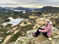 Utsikt mot Lutsivassdraget fra toppen.