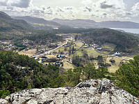 Utsikt mot Lauvås og Hommersåk.