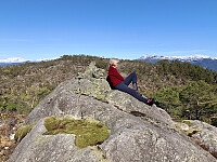 Nonshaug sett fra en varde like nord for Tjørnaråsen.