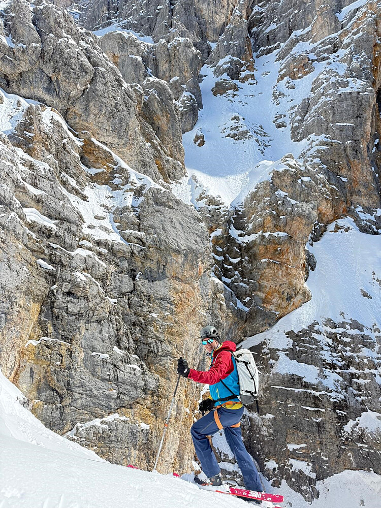 Kurz vor der Abseilstelle
