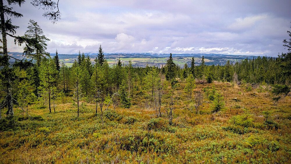 Mot Vardal fra toppen 