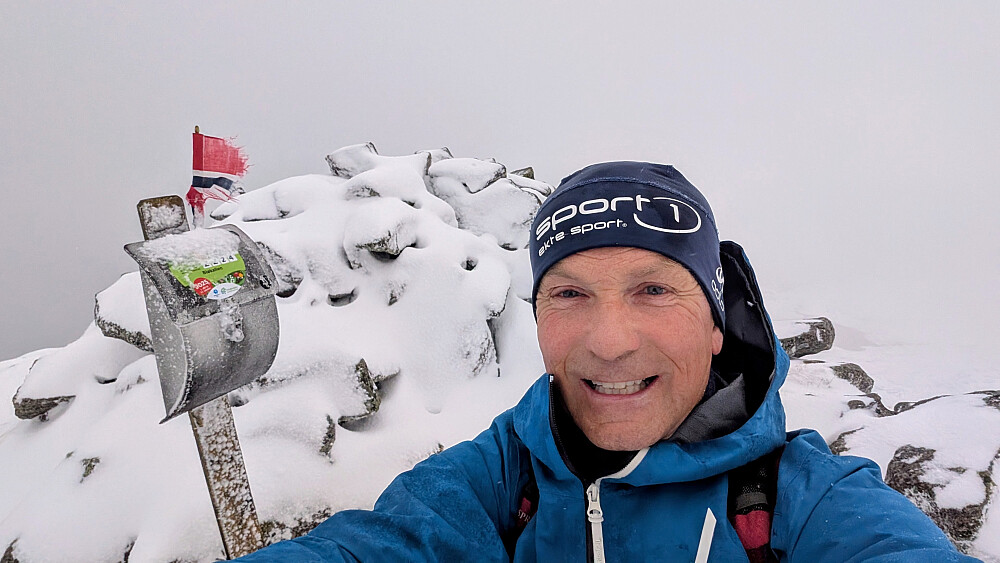 Den gamle mannen kom seg til topps idag også.