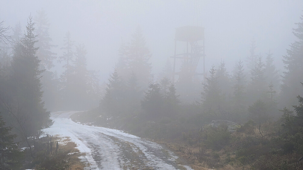 Kan skimte tårnet så vidt