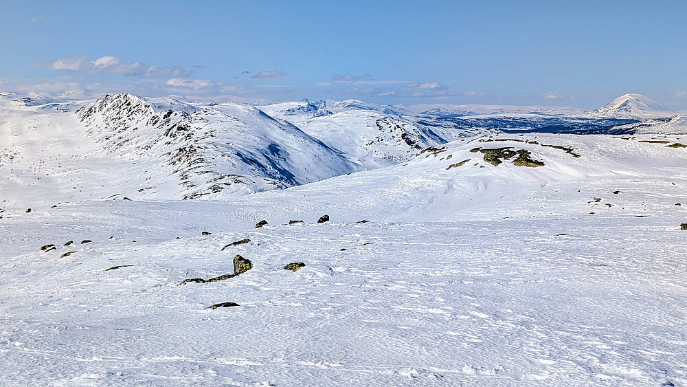 Tilbakeblikk mot Leppkampen....laaangt der bak til venstre