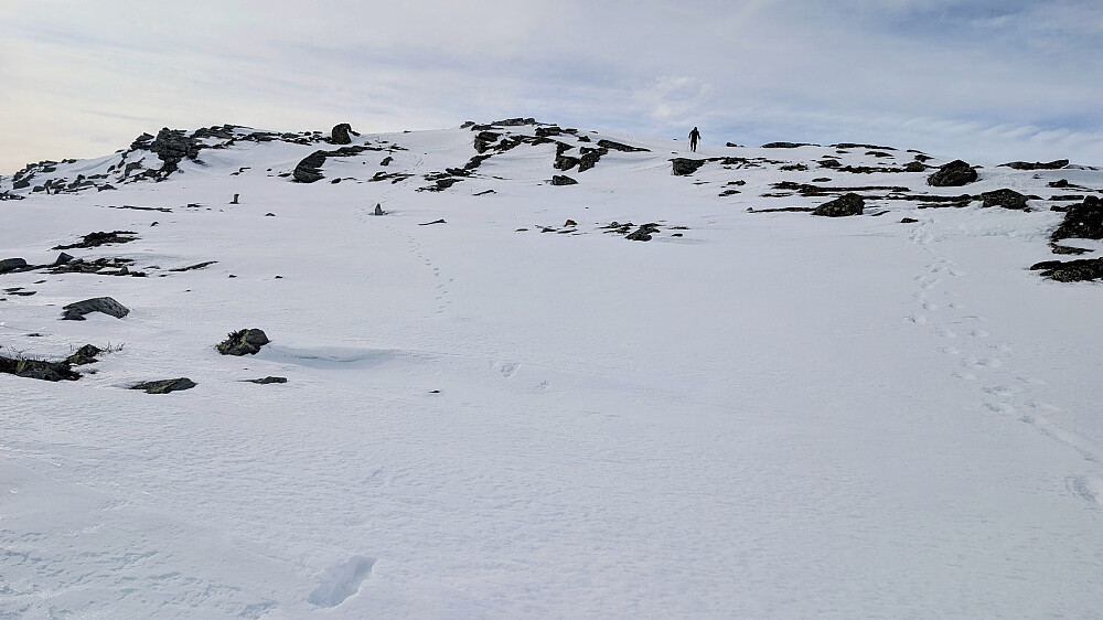 Noen snøfonner måtte krysses