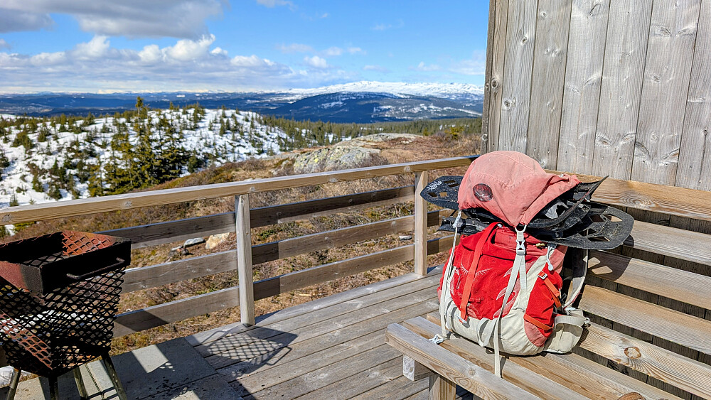 Ved gapahuken på Krokvassfjellet