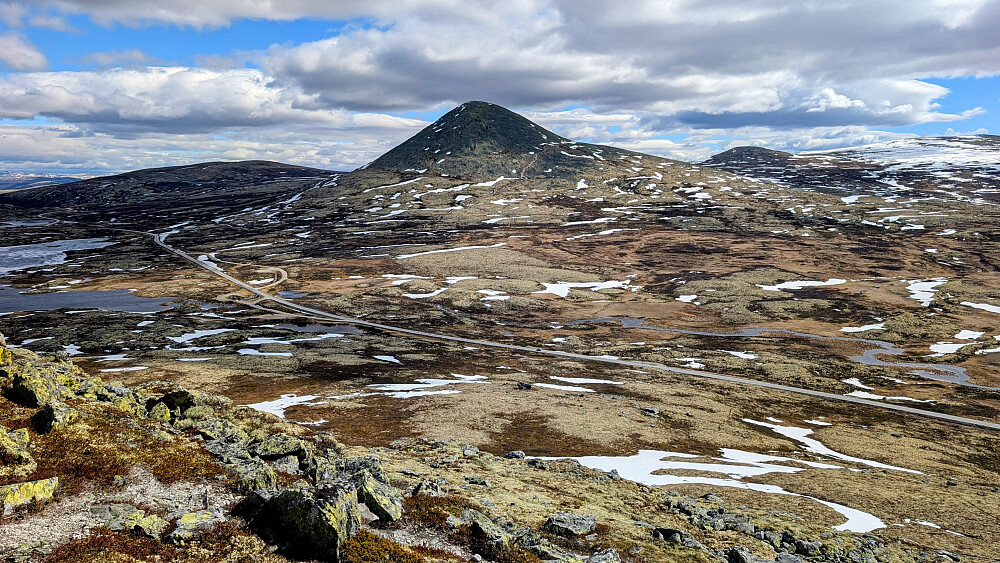 Lite snø ved Muen området, men jeg skulle få mer...
