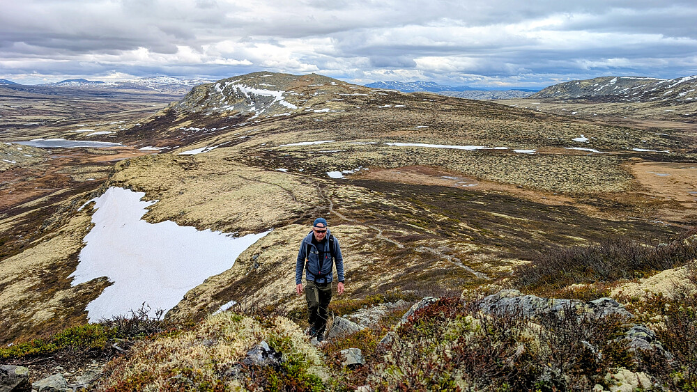 Vi nærmer oss Skoråtberget (grønn nål)