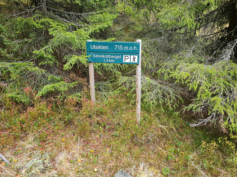 Avstikker til Utsikten, som ikke lenger hadde utsikt