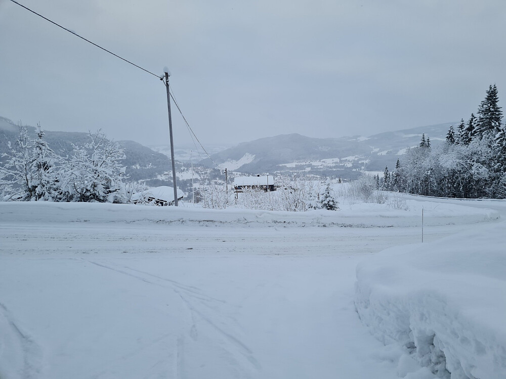 Enden av Hammerlivegen i Forsetseterlia