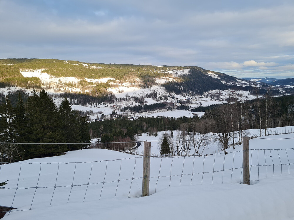 Utsikt fra Hakkerudhaugen