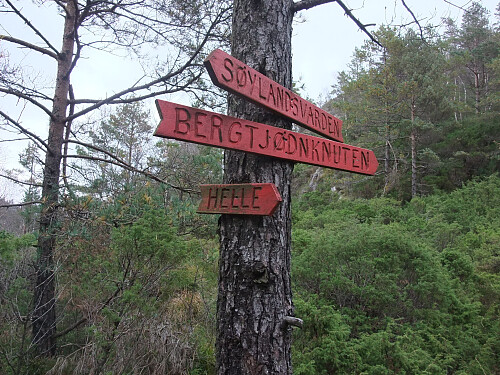 Nytt stidele mellom Søylandsvarden og Bergetjørnknuten.