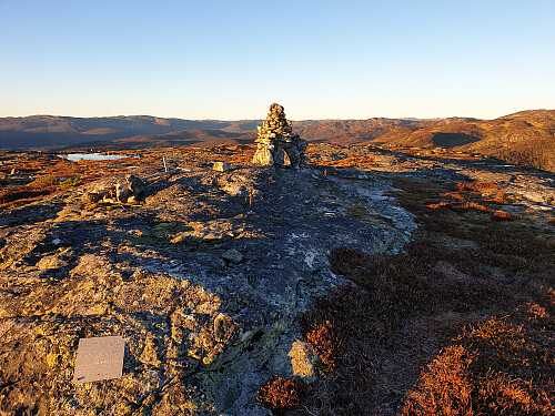 På toppen av Stol med varde og trimpost.