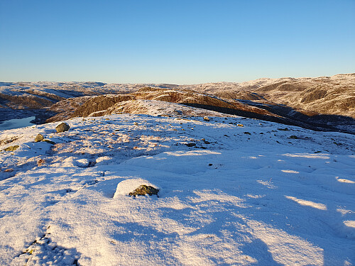 På Ørnefjellet med utsikt nordover.