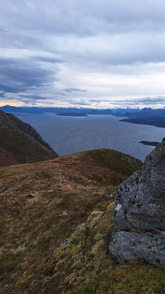 Trakk pusten bak en bitteliten knoll der jeg snudde. 