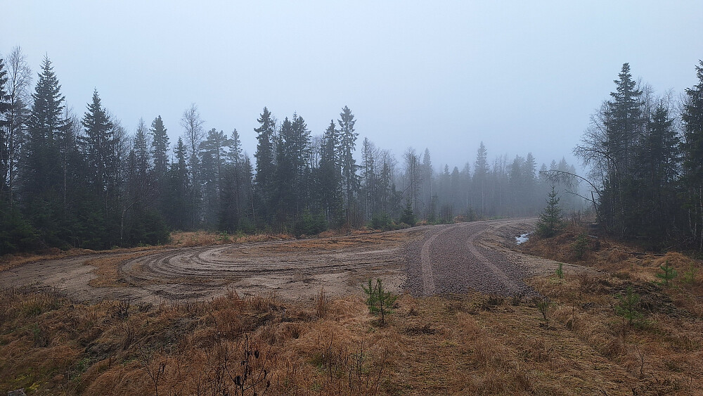 Veis ende ved Smalberget.