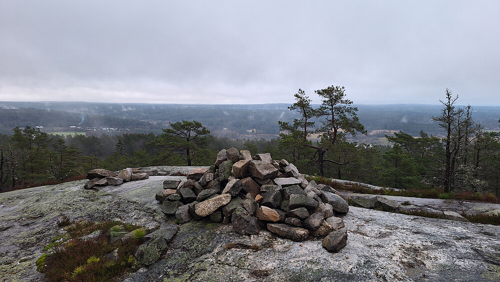 Utsikt i siste stikryss før toppen. 