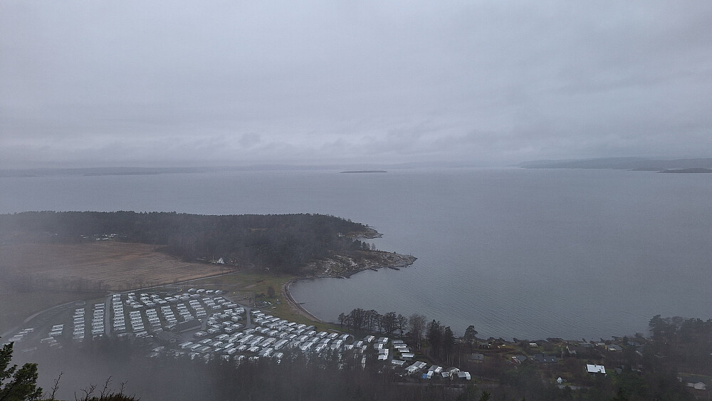 Utsikt over Oslofjorden fra allmuens Bjørnåsen.