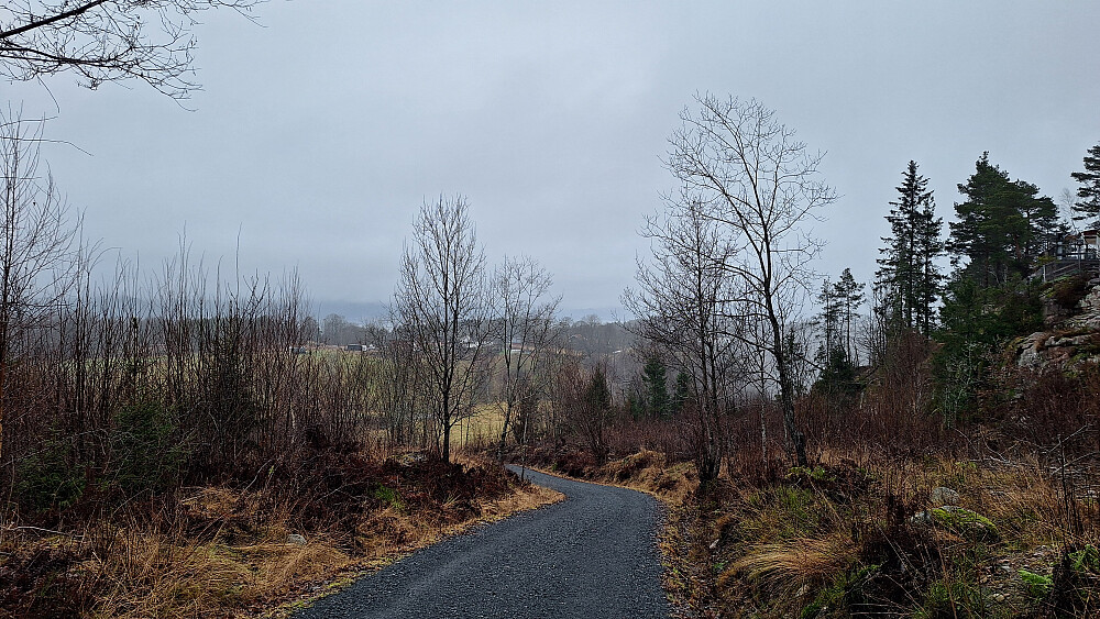 Utsikt mot Jaren fra hyttefeltet.