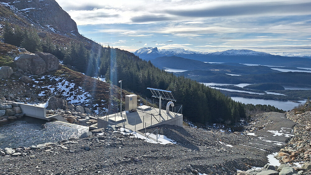 Enden av anleggsveien ca. 400 moh.
