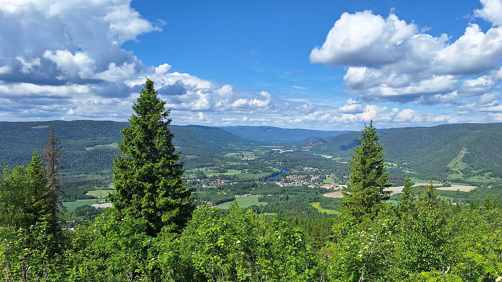 Hvittingfoss fra vesttoppen.