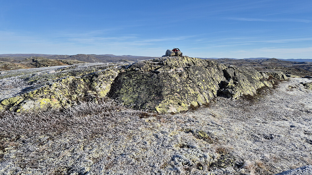 Den vesle toppvarden på Staupsfjellet (1340). Bildet tatt mot nordøst.